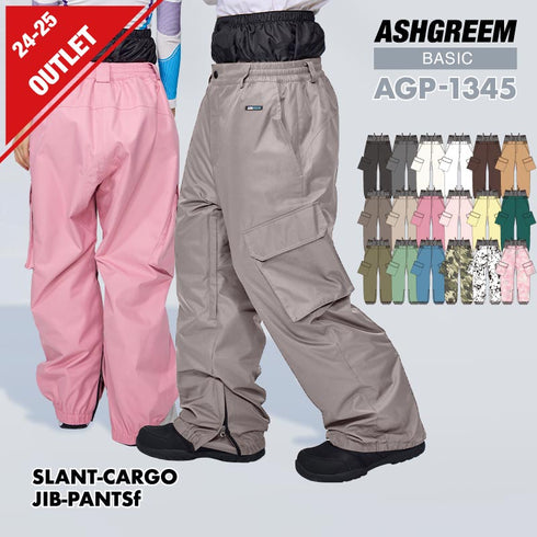 【10月上旬発送予定】 ASHGREEM アッシュグリーム スノーボードウェア カーゴポケットパンツ AGP-1345